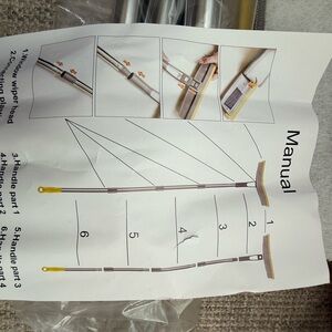 Squeegee for windows shower cleaning extended pole scrub & microfiber pads